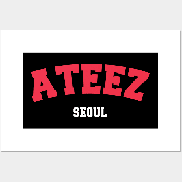 Ateez Seoul Wall Art by hallyupunch